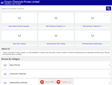 Tablet Screenshot of conprochemicals.com